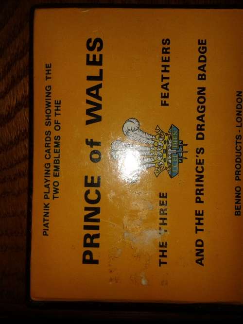 Piatnik double pack of cards still in wrap - Prince of Wales 1910